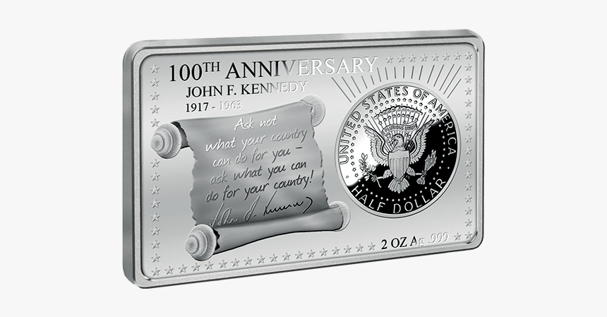 Img 8239 - Jfk Silver Bar 100th Anniversary, HD Png Download, Free Download