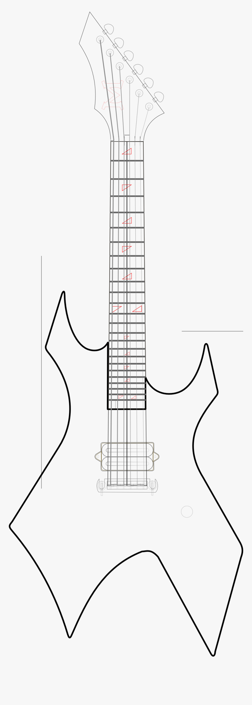 Guitar Papercraft Template