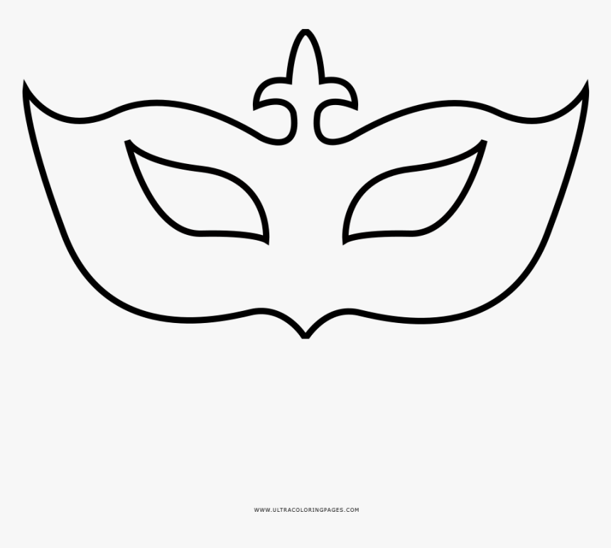 Dibujo De Máscara De Carnaval Para Colorear , Png Download - Mascaras De  Carnaval Para Dibujar, Transparent Png - kindpng