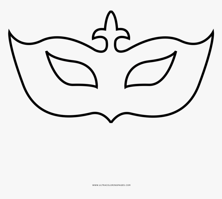 Dibujo De Máscara De Carnaval Para Colorear , Png Download - Mascaras De Carnaval Para Dibujar, Transparent Png, Free Download