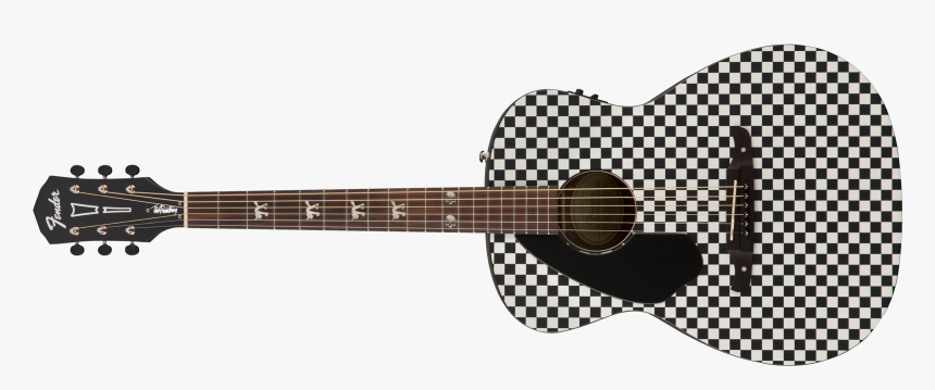 Electro Acoustic Guitar Fender , Png Download - Fender Checkerboard Tim Armstrong, Transparent Png, Free Download