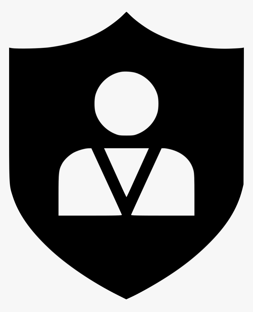 Shield Person User Shopping - Shield Person Icon Png, Transparent Png, Free Download