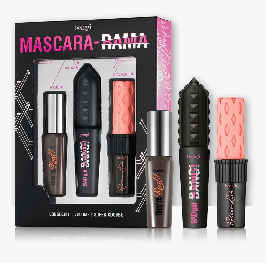 Benefit Mascara Rama Mini Mascara Trio Set , Png Download - Benefit Mascara Rama, Transparent Png, Free Download