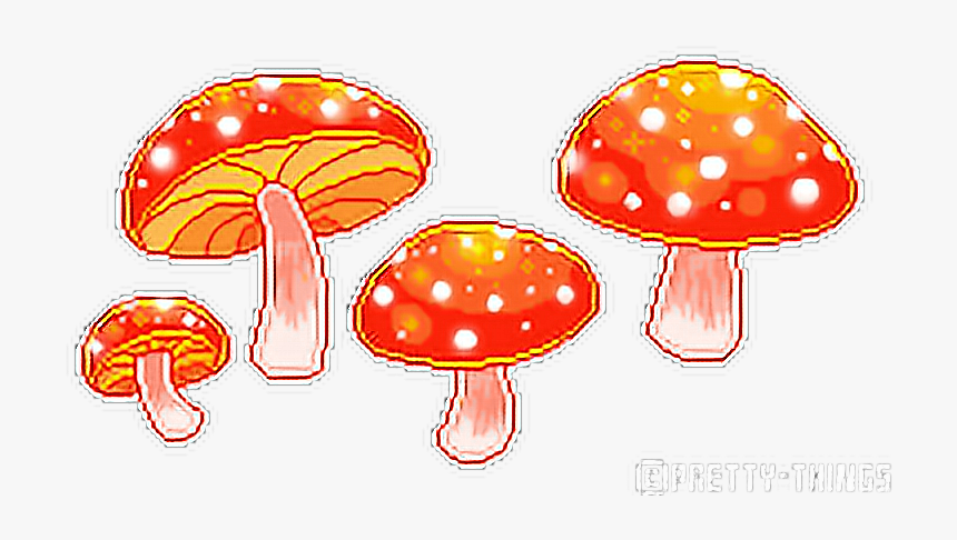 #mushrooms #fairies #fairy #mushroom #orange #pixel - Transparent Mushroom Pixel Art, HD Png Download, Free Download