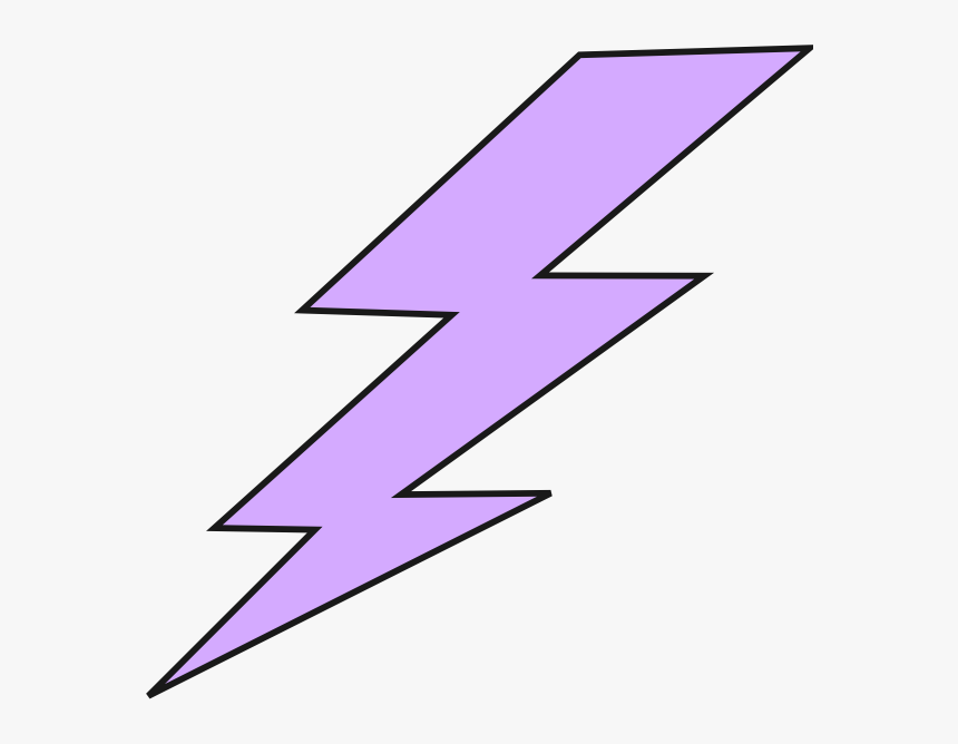 Cartoon Purple Lightning Bolt, HD Png Download, Free Download