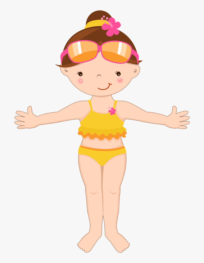 Premium Vector | Lovely swimsuit for women. flat doodle clipart. all  objects are repainted.