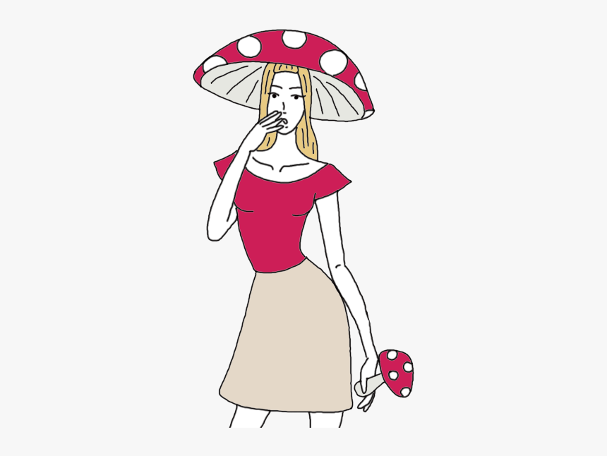 Mushroom - Girl Among Mushroom Pic Meaning, HD Png Download, Free Download