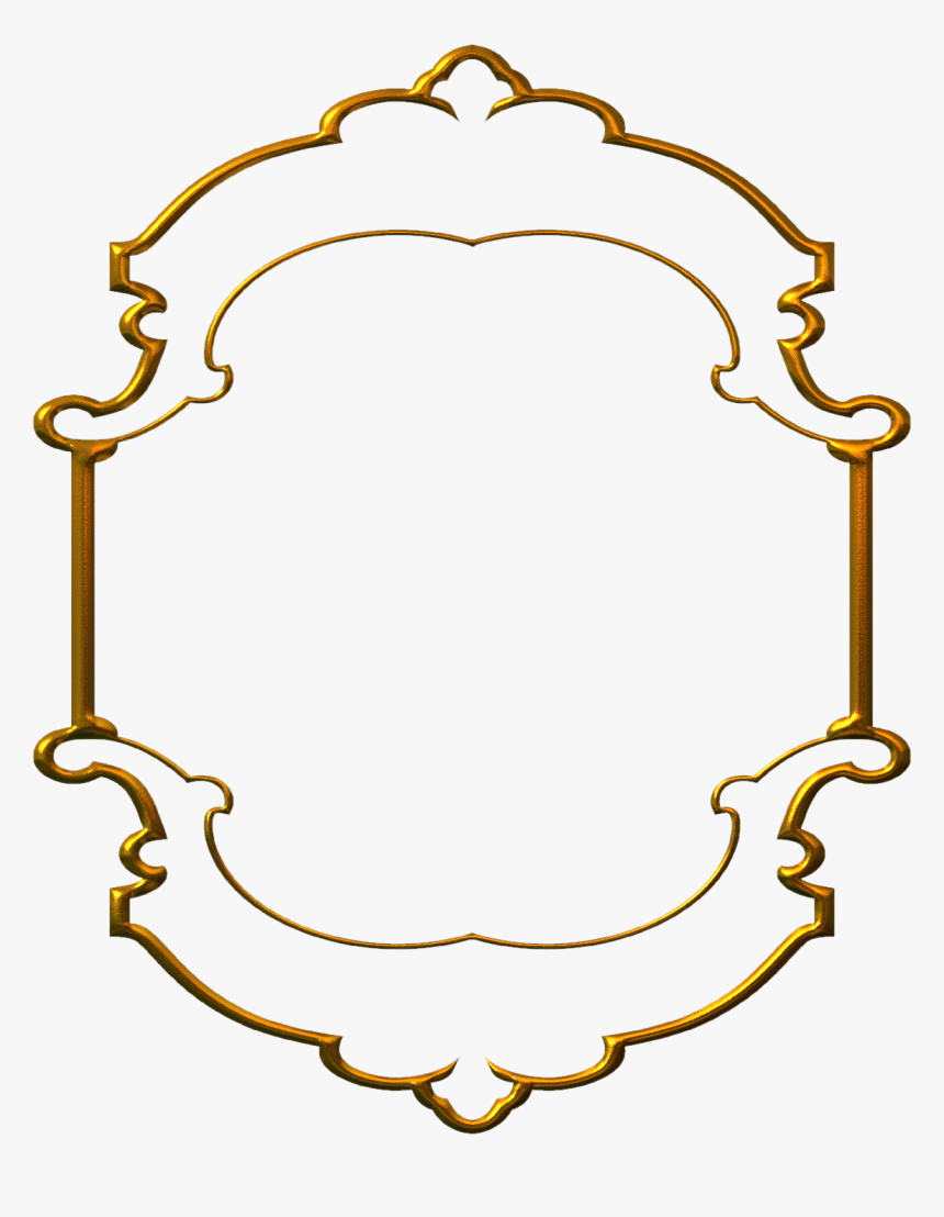 Marcos Para Invitaciones Dorados Png, Transparent Png, Free Download