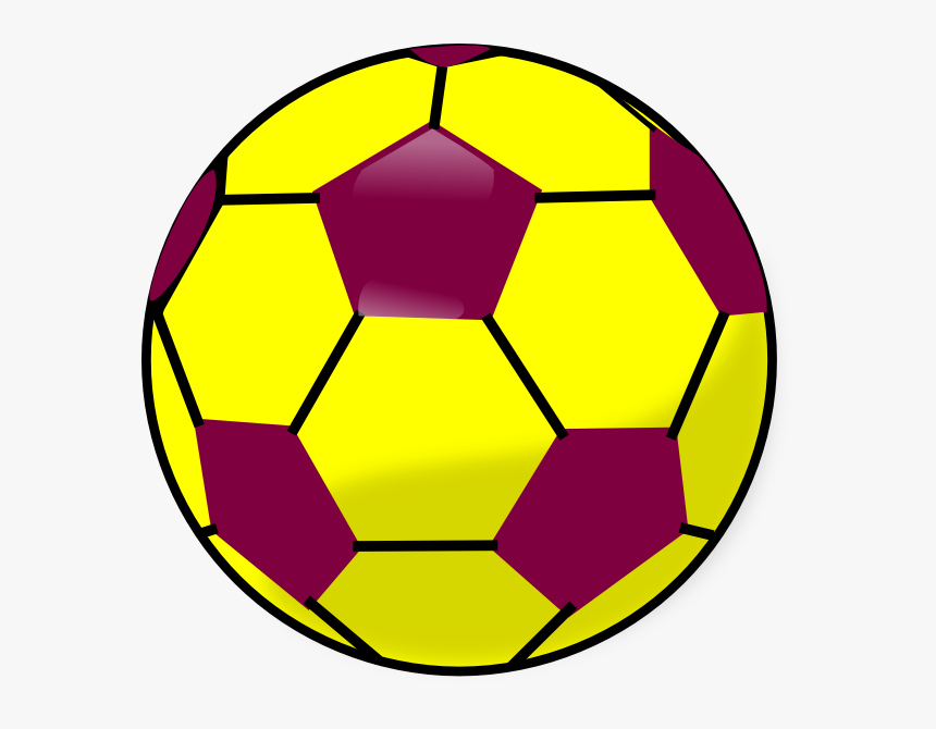 Blue And Yellow Soccerball Svg Clip Arts - Ball Clip Art, HD Png Download, Free Download