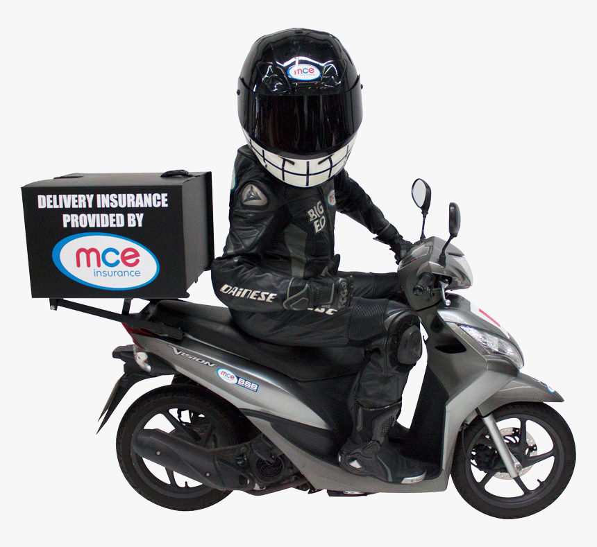 Scooter Clipart Delivery Scooter - Motorcycle Courier Png, Transparent Png, Free Download