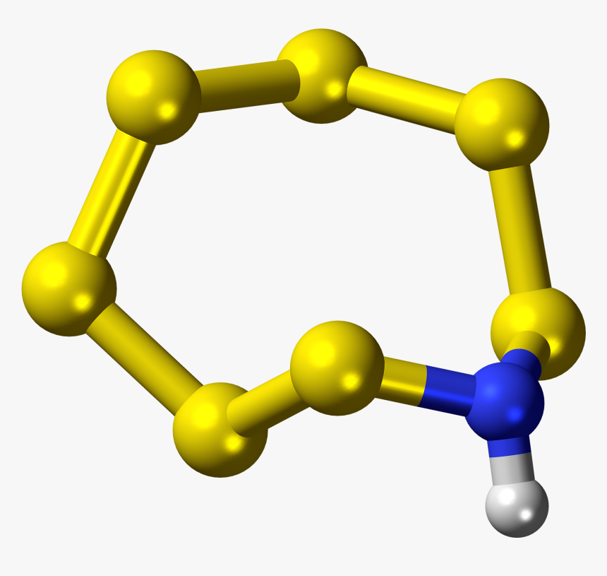 Heptasulfur Imide Molecule Ball, HD Png Download, Free Download