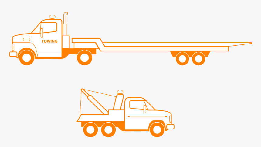 Transparent Tow Truck Png - Flatbed Truck Clip Art, Png Download, Free Download