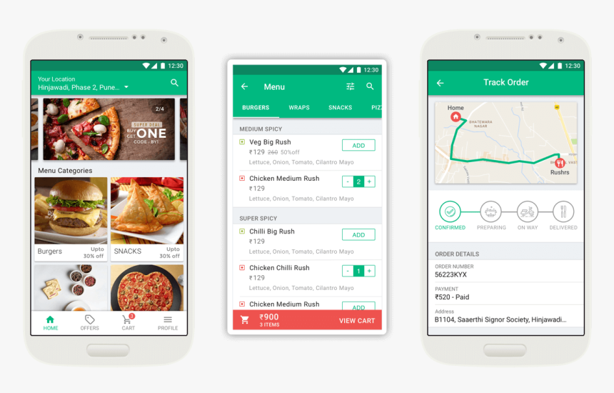 Food Delivery Mobile App, HD Png Download, Free Download