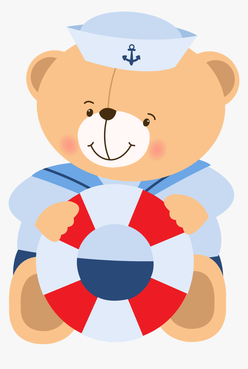 Clip Art Moldura Ursinho Marinheiro Png - Urso Marinheiro Em Png, Transparent Png, Free Download