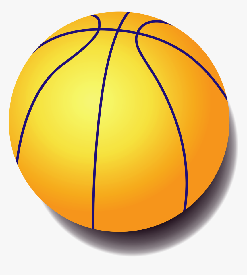 Basketball Photo Background - Basketball Ball Yellow, HD Png Download, Free Download