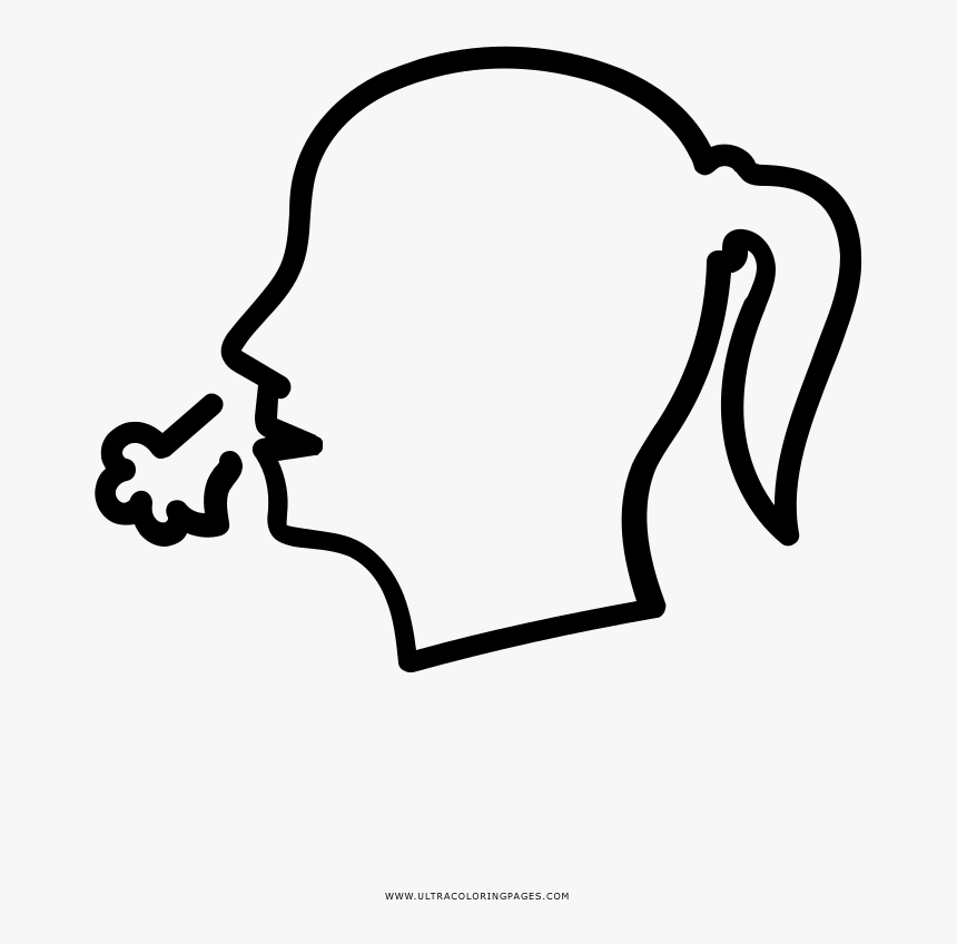 Cough Coloring Page, HD Png Download, Free Download