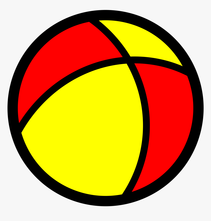 Ball Icon Clip Arts - Red Yellow Ball Clipart, HD Png Download, Free Download