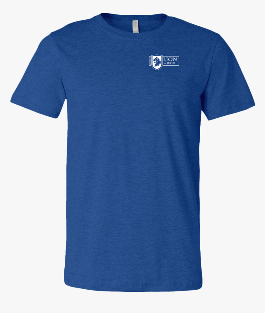 T-shirt Canvas Mens Shirt / Heather True Royal / S - Blue T Shirt Large, HD Png Download, Free Download