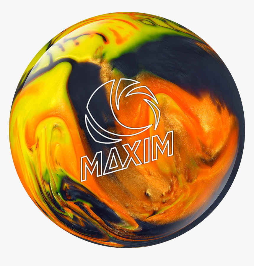 Maxim Black / Orange / Yellow - Ebonite Maxim Bowling Ball, HD Png Download, Free Download