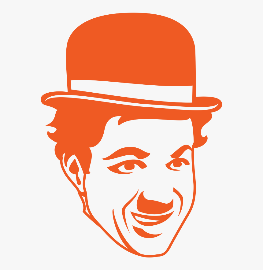 Charlie Chaplin Icon Orange Knowmail - Charlie Chaplin, HD Png Download, Free Download