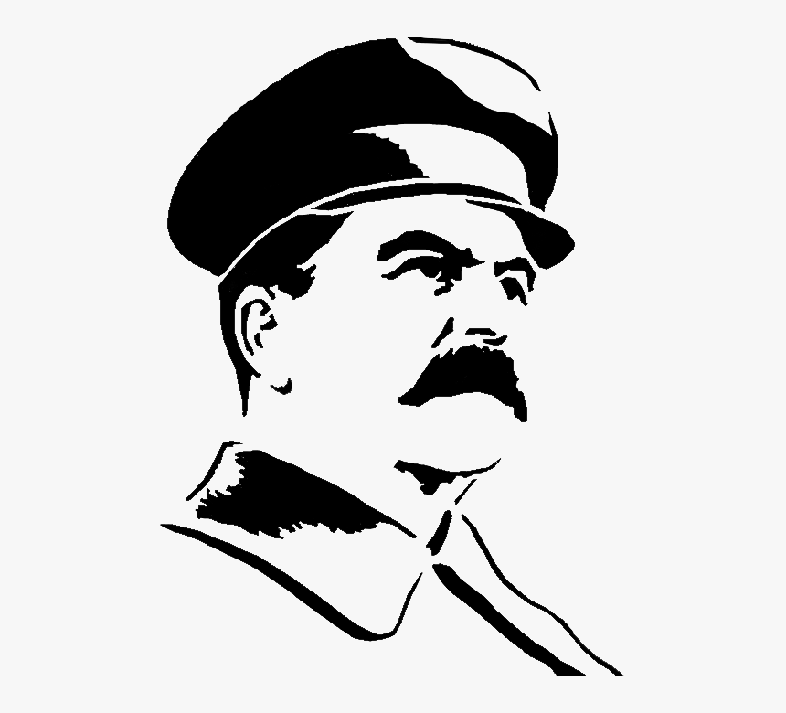 Leader Clipart Dictator - Black And White Stalin Png, Transparent Png, Free Download