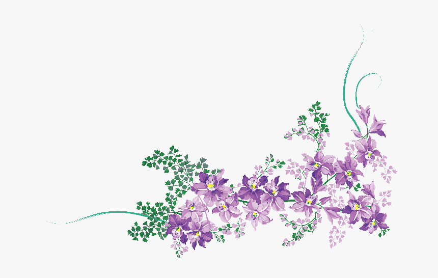 Purple Lavender Flower Design, HD Png Download, Free Download