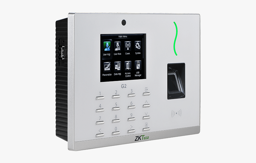 Control De Acceso Con Lector De Huella Digital Zkteco - Zkteco G2, HD Png Download, Free Download