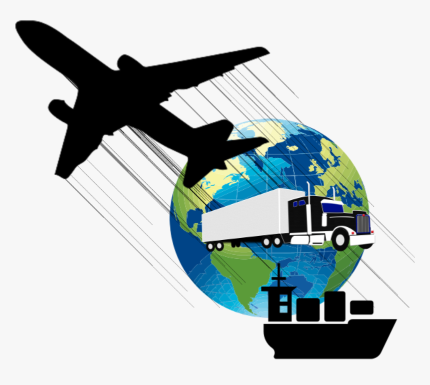 Plane Clipart Transportation - Transparent Background Airplane Silhouette, HD Png Download, Free Download