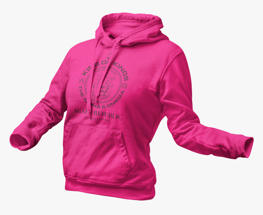 The Lion Of Judah Women"s Hoodie “pink” - Hoodie, HD Png Download, Free Download