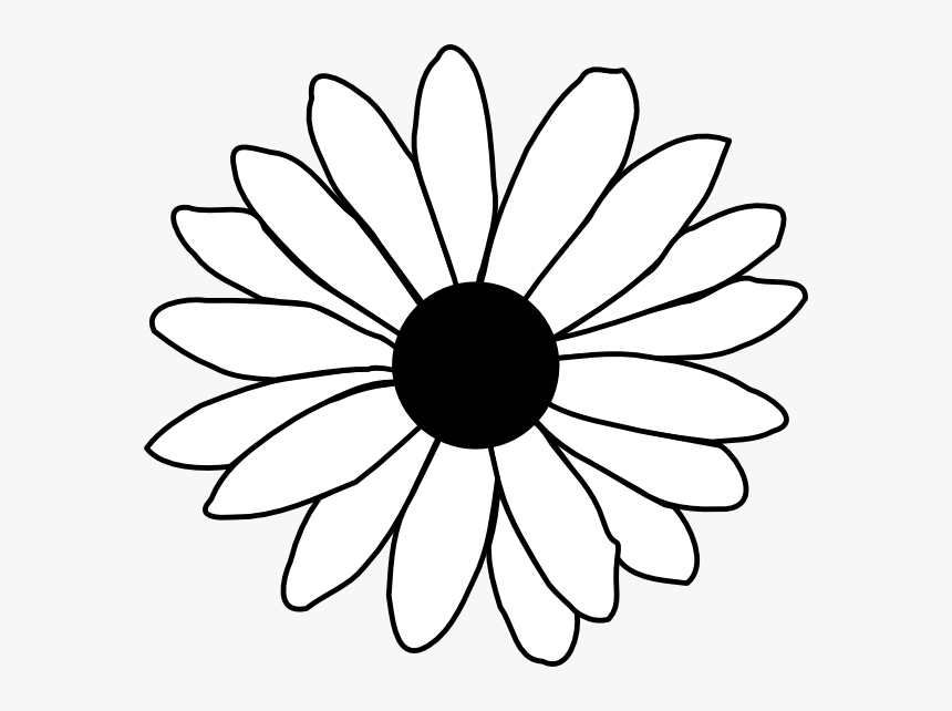Daisy Clipart Tumblr - Black And White Daisy Clip Art, HD Png Download, Free Download