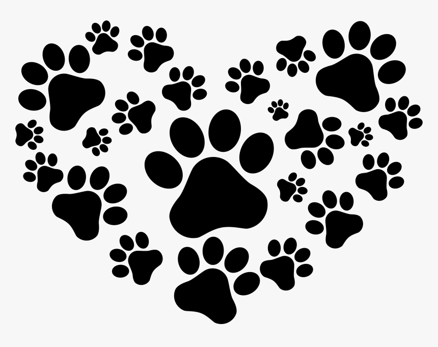 Transparent Dog Paw Heart Png - Png Paws, Png Download - kindpng