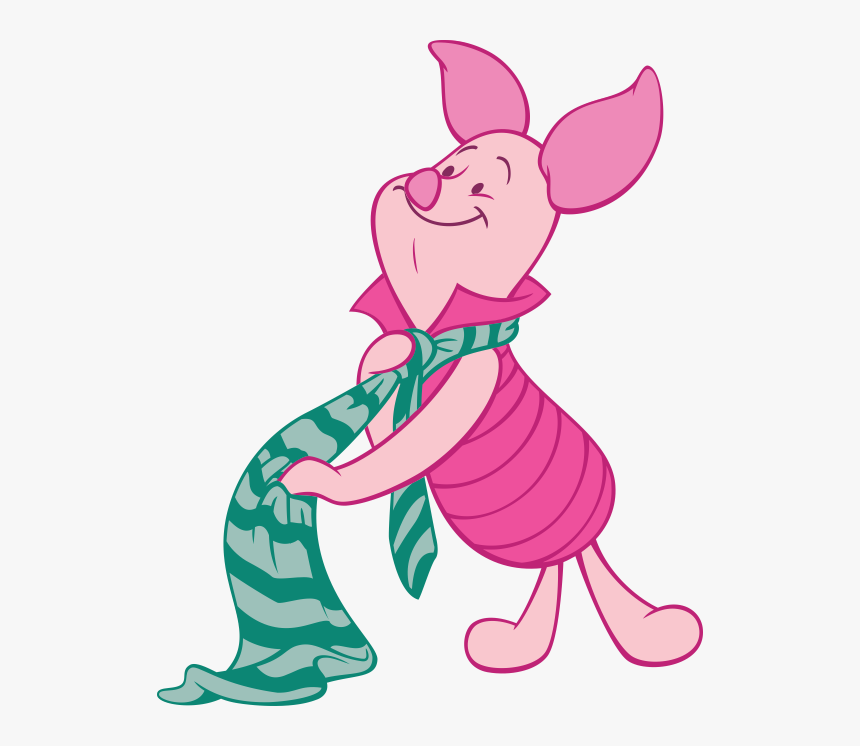 Piglet Of Winnie The Pooh Scarf, HD Png Download is free transparent png im...