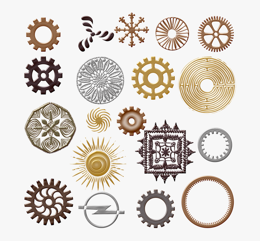 Steampunk Engranajes, Redonda De Metal De Formas - Circle, HD Png Download, Free Download