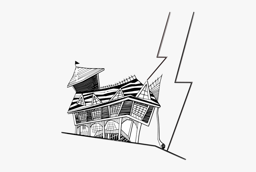 Crooked House Vector Image - Crooked House Drawings, HD Png Download, Free Download