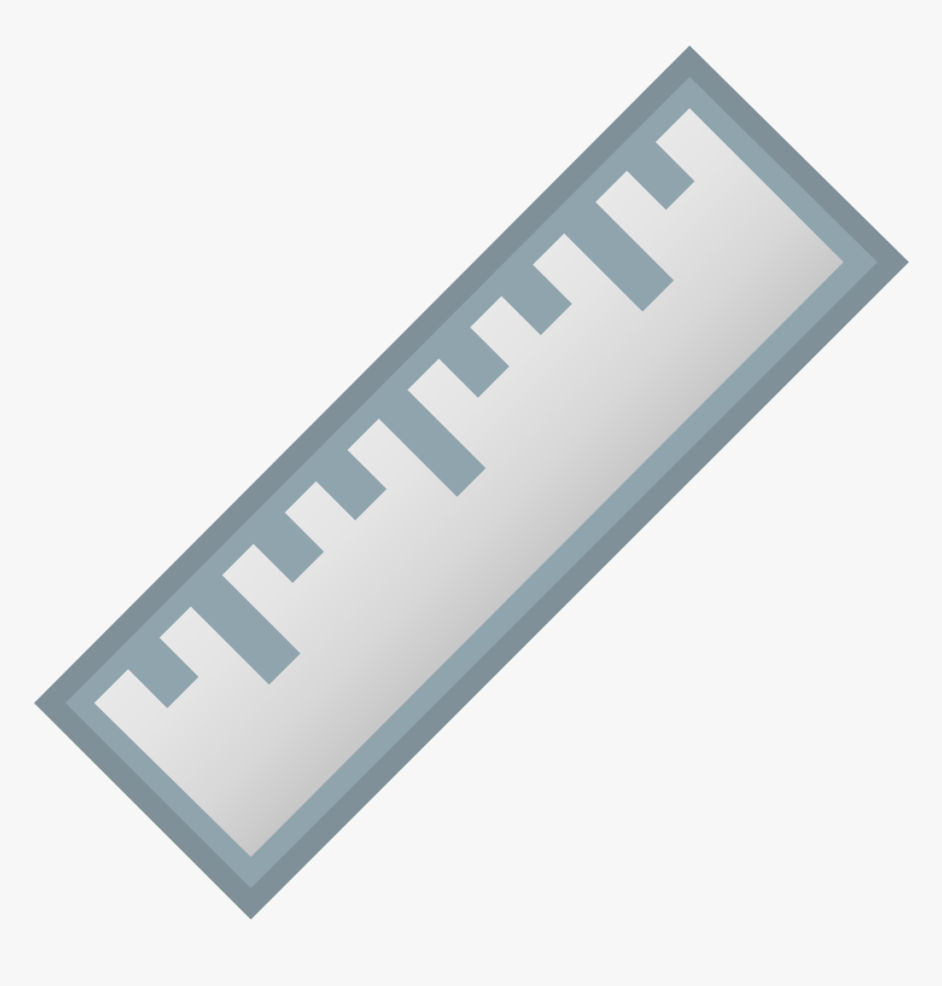 Straight Ruler Icon - Emoji Regua, HD Png Download, Free Download