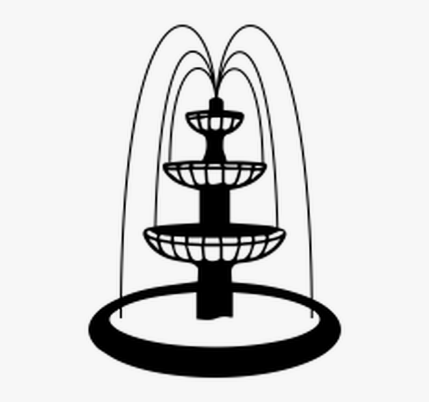 Image Black And White Stock Drinking Drawing At Getdrawings - Simple Easy Fountain Drawing, HD Png Download, Free Download