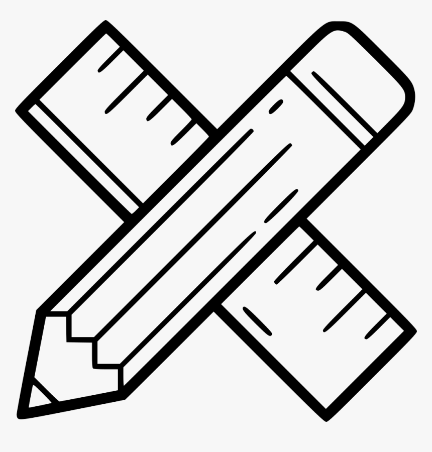 Pencil And Ruler - Tailor Made Icon, HD Png Download, Free Download