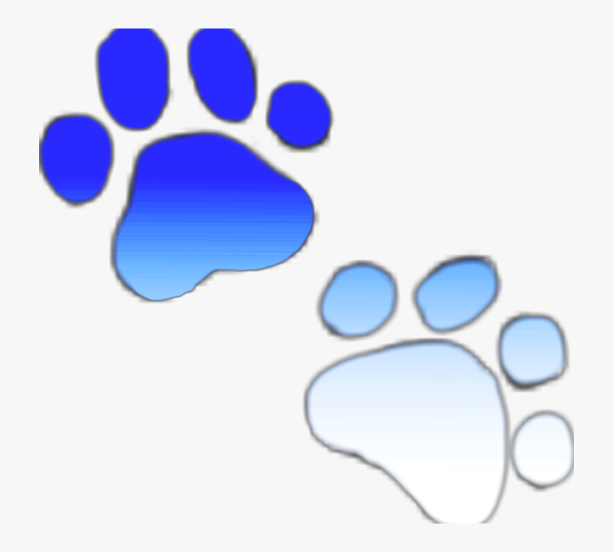 #dog #paws #puppypaws #ombre #dogombre #pawsombre #blue, HD Png Download, Free Download