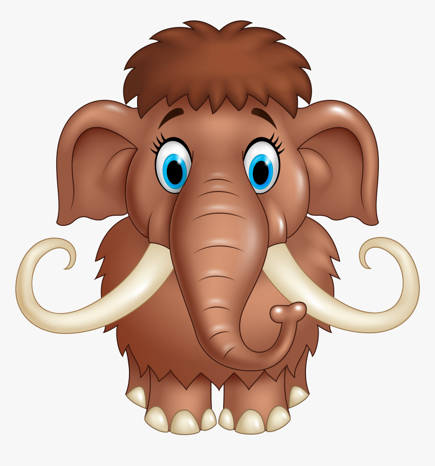Cute Cartoon Woolly Mammoth, HD Png Download, Free Download