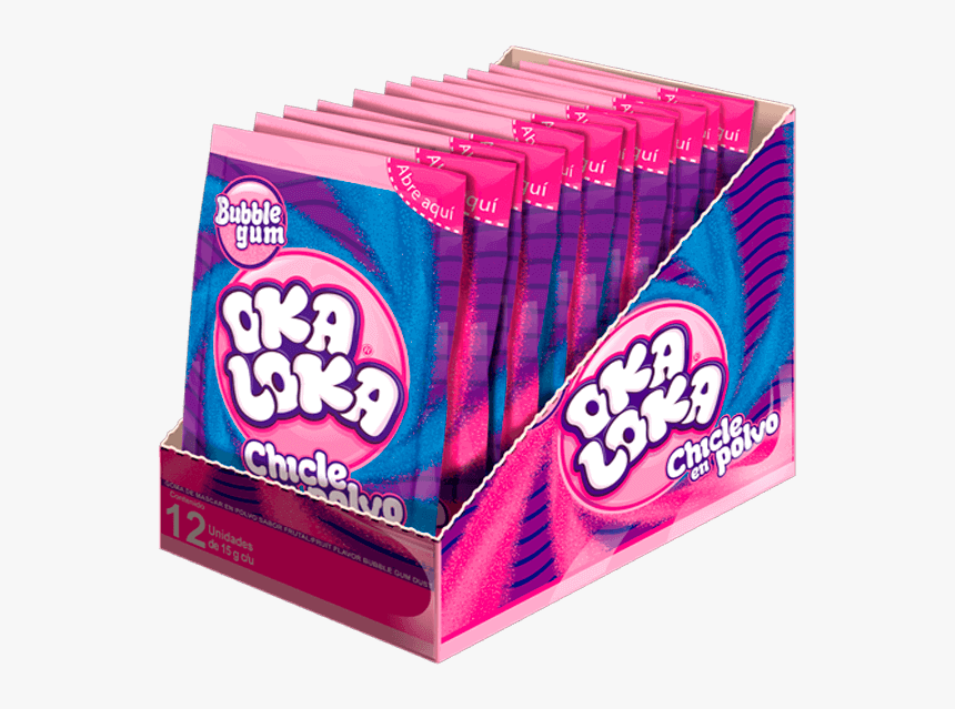 Chicle En Polvo Experiencia De Otro Mundo, Ideal Para - Oka Loka Chicle En Polvo, HD Png Download, Free Download