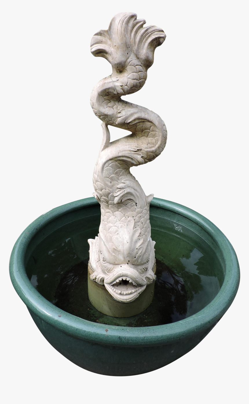 Lovely Travertine Marble Sea Serpent Water Fountain, HD Png Download, Free Download