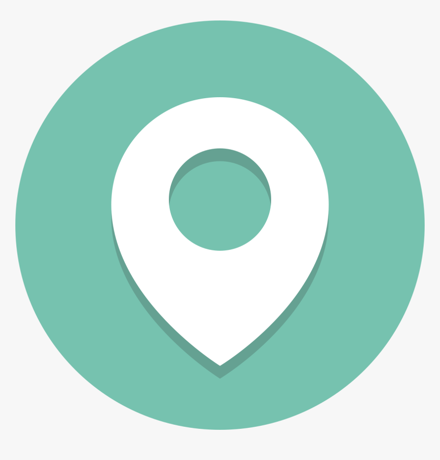 Circle Icons Location - Location Icon Round Png, Transparent Png, Free Download