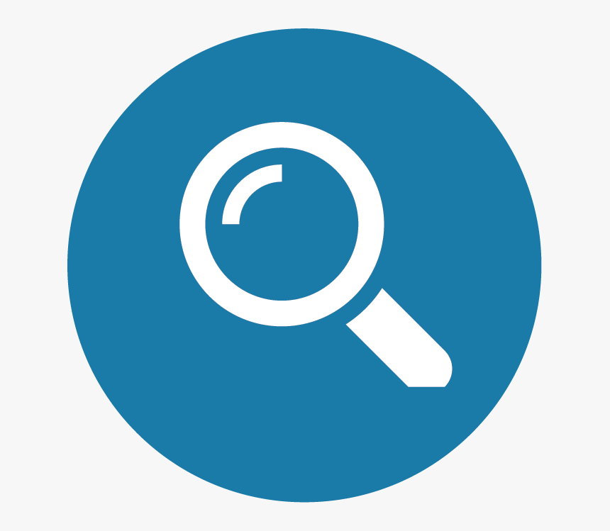 Search Icon Blue Circle - Blue Search Icon Png, Transparent Png, Free Download