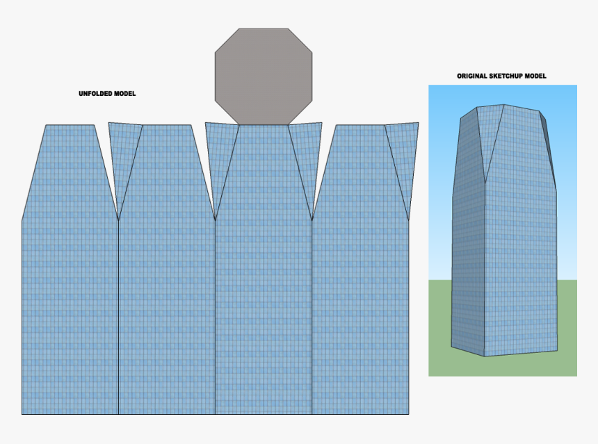 Skyscrapers Paper Model Template Skyscrapers Paper Model Template