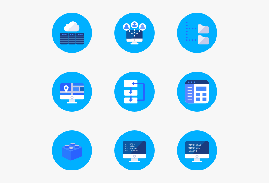 Essential Set - Blue Icon Packs, HD Png Download, Free Download