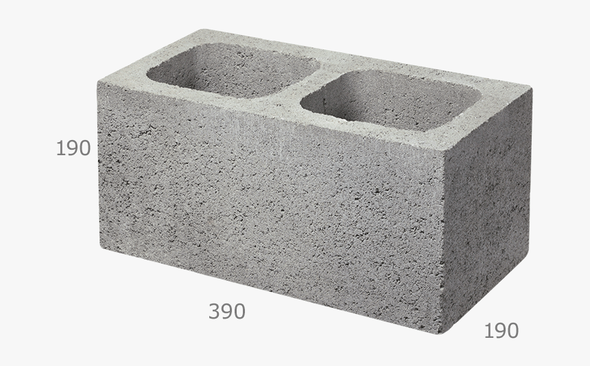 - Baines 200mm Concrete Block - 190 X 190 X 390 Blocks, HD Png Download, Free Download