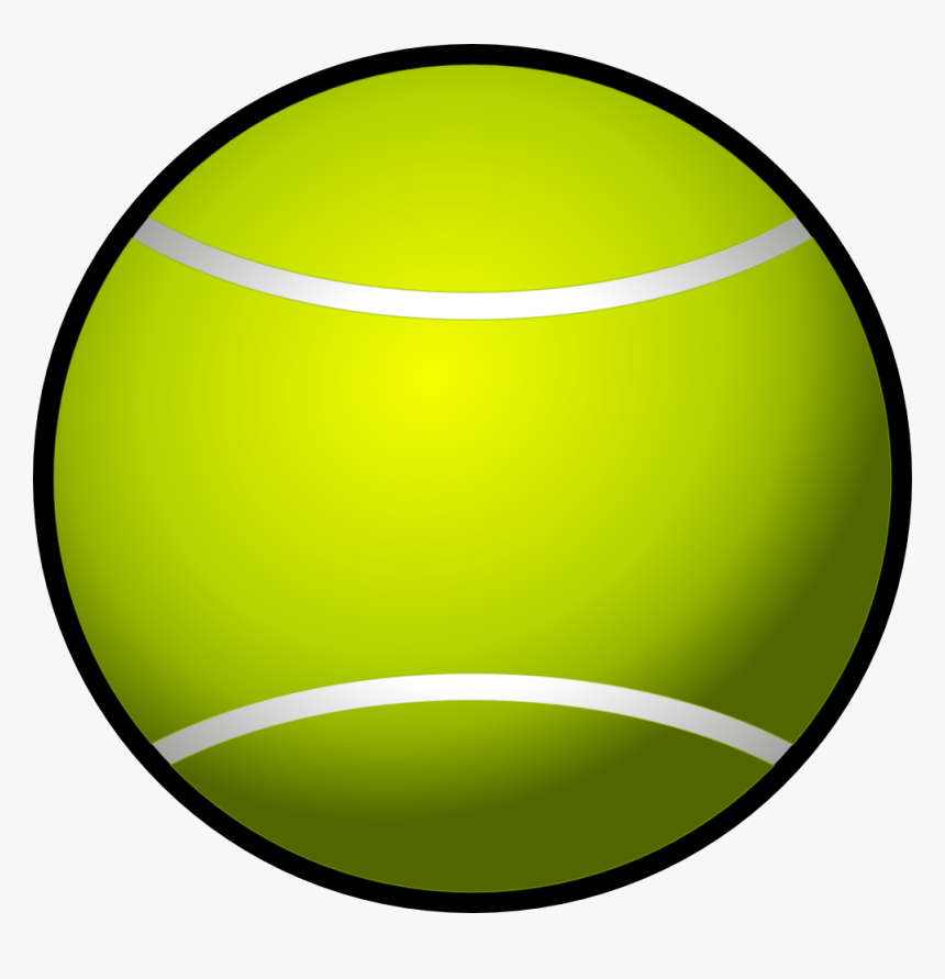 Simple Tennis Ball Svg Clip Arts - Tennis Ball Clipart, HD Png Download, Free Download