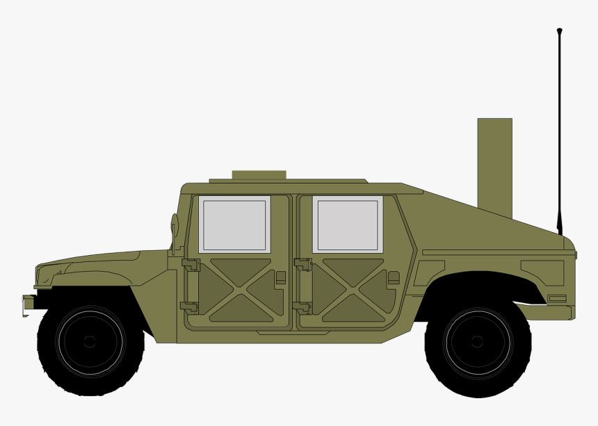 Jeep Hammer Military Free Picture - Humvee Clip Art, HD Png Download, Free Download