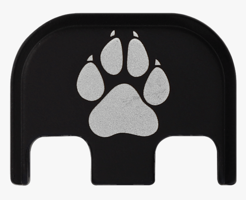 Dog Paw Titanium Black Traditional Finish Back Plate - Furniture, HD Png Download, Free Download