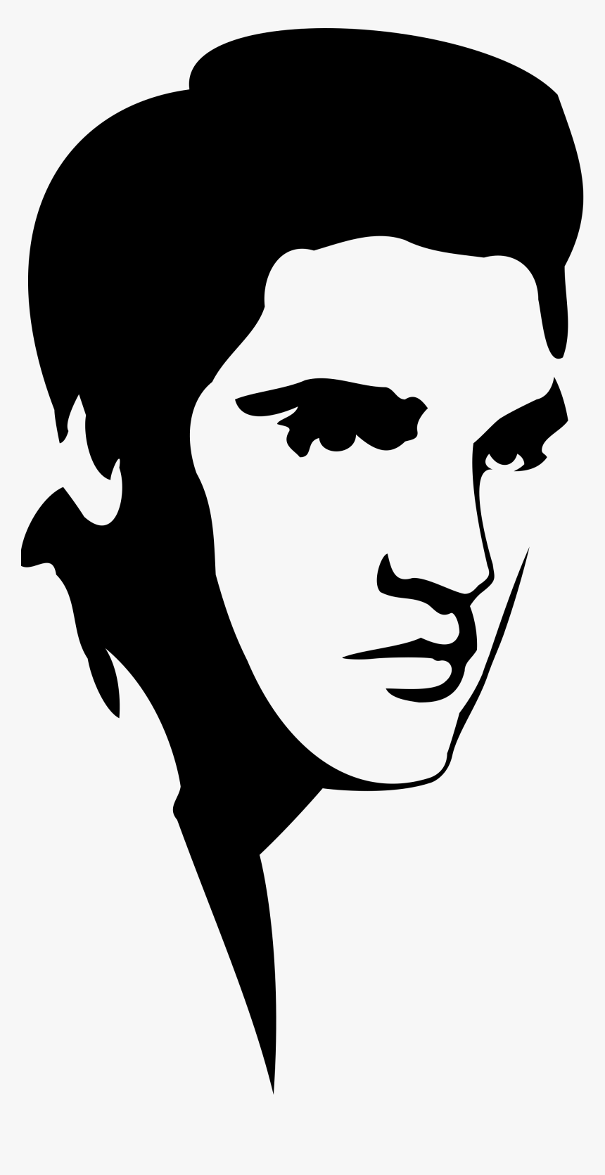Transparent Singing Silhouette Png - Elvis Silhouette, Png Download, Free Download